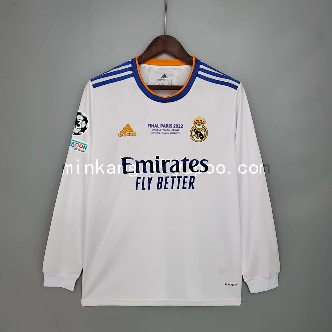 21-22 Real Madrid home long sleeve