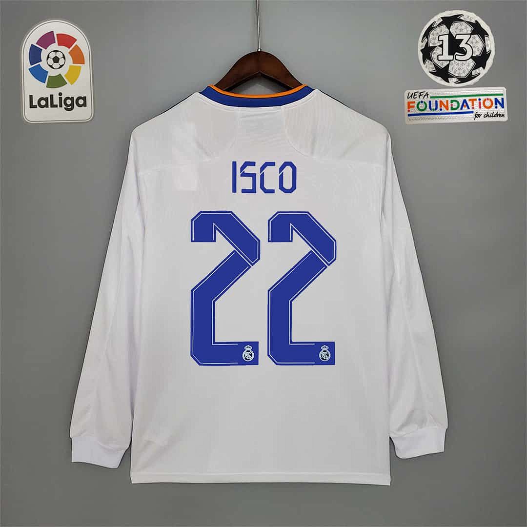 21-22 Real Madrid home long sleeve 11