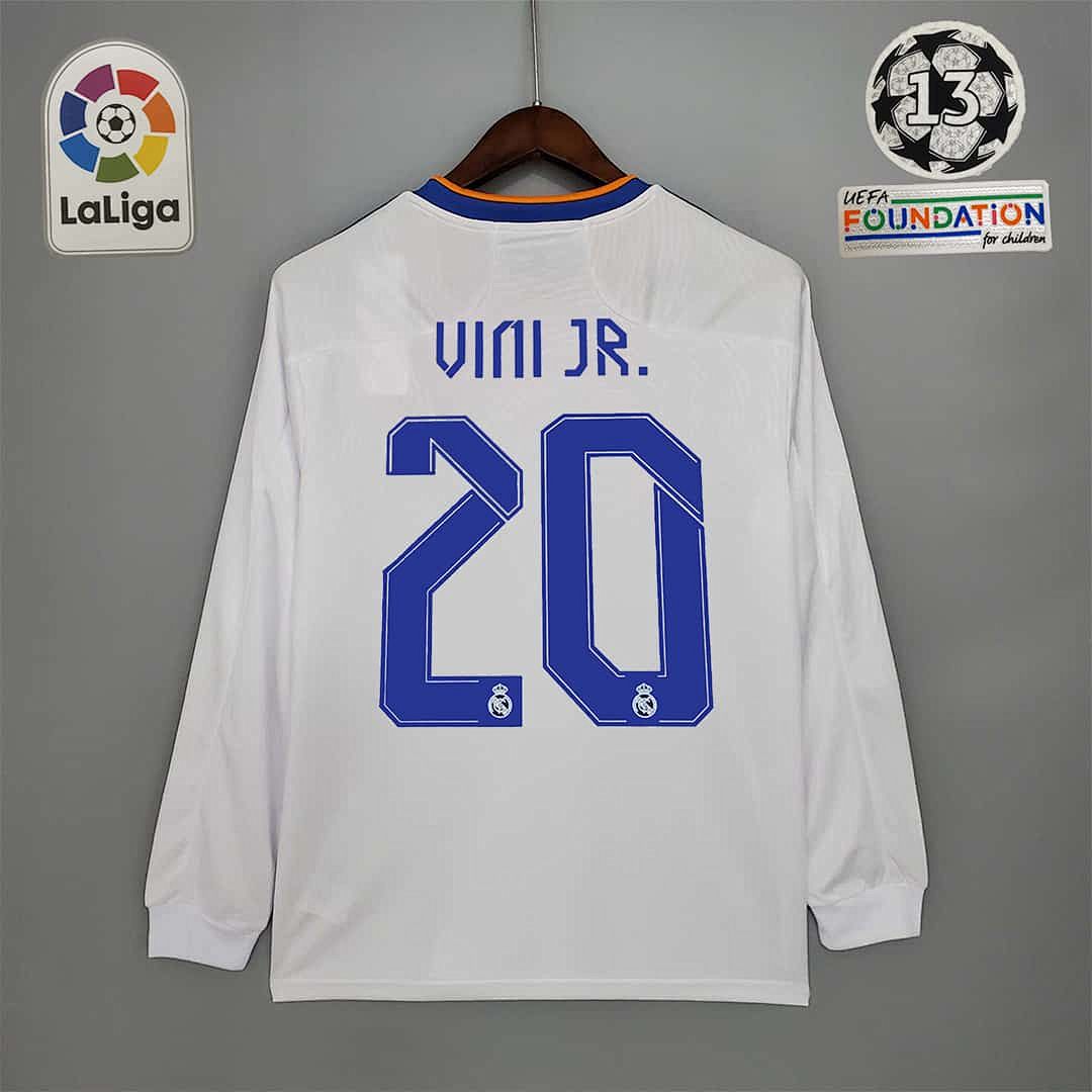 21-22 Real Madrid home long sleeve 12