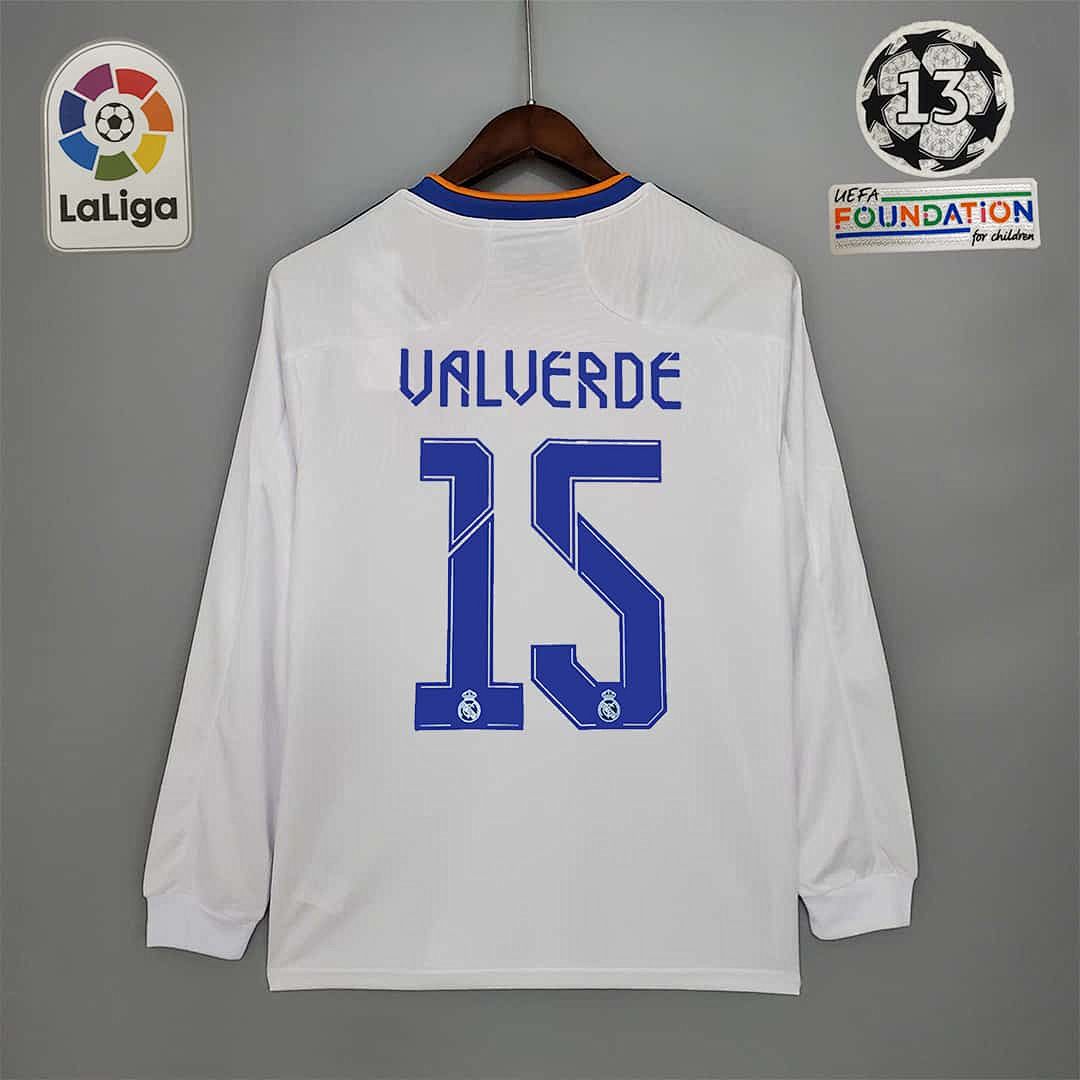 21-22 Real Madrid home long sleeve 13
