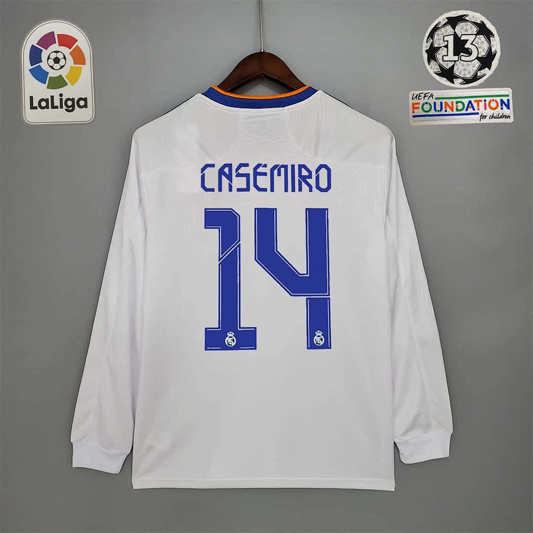 21-22 Real Madrid home long sleeve 14