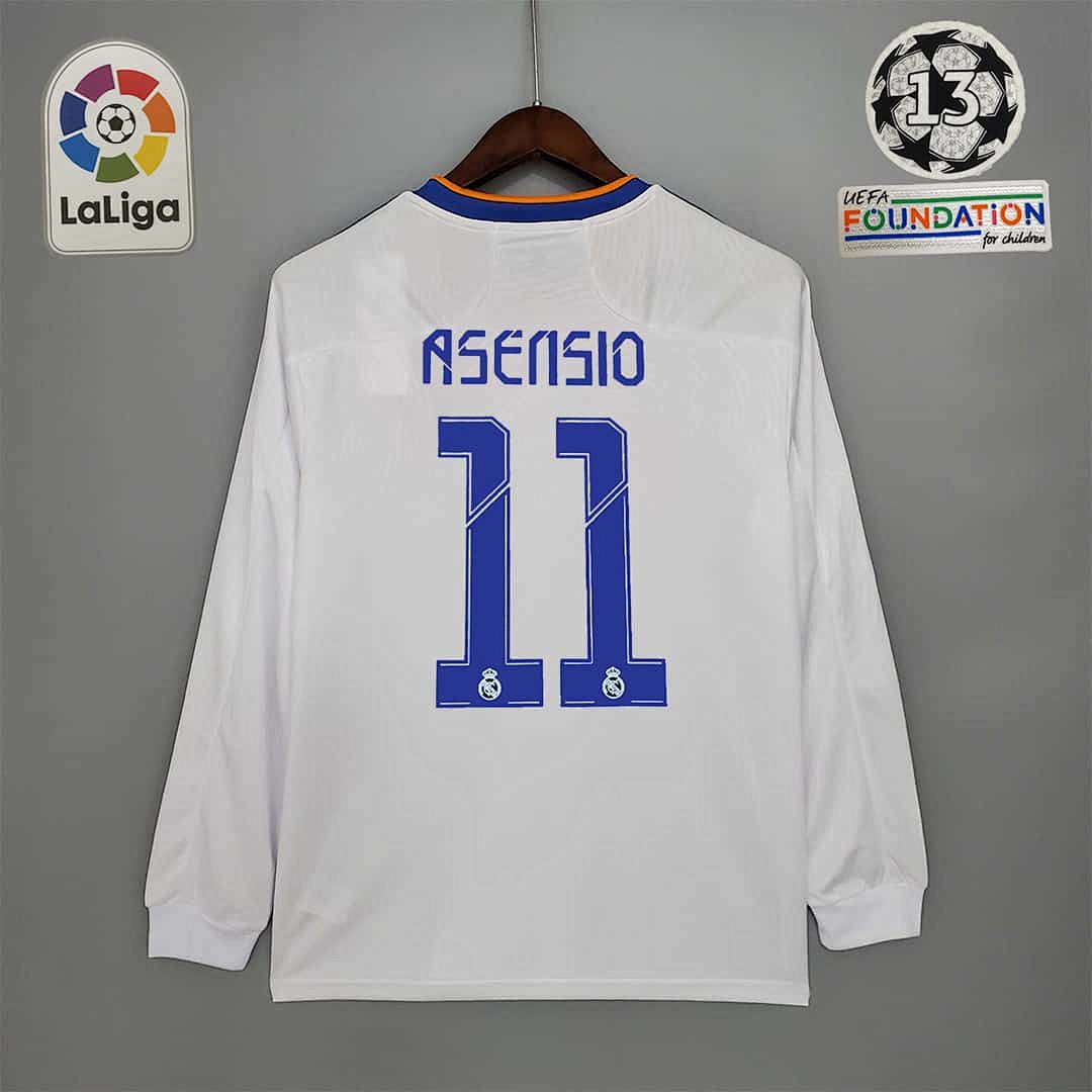 21-22 Real Madrid home long sleeve 16