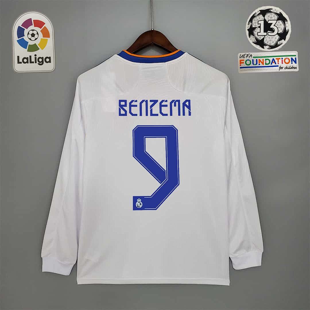 21-22 Real Madrid home long sleeve 18