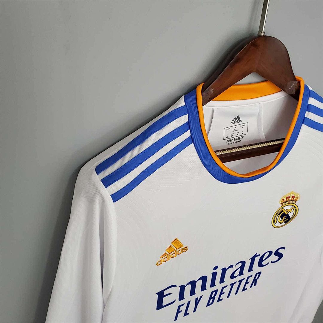 21-22 Real Madrid home long sleeve 6