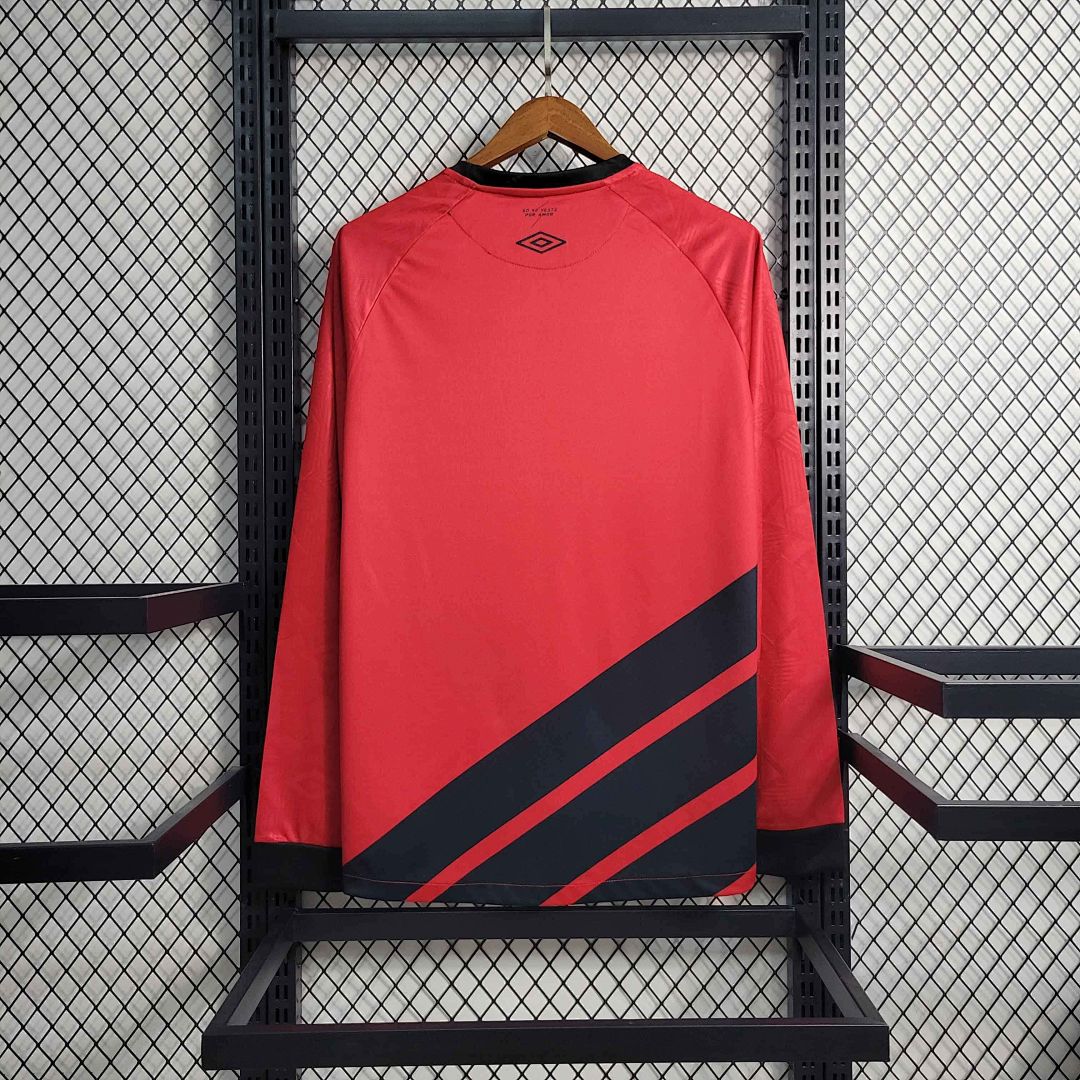 23-24 Long Sleeve Athletico Paranaense Home S-4XL 9