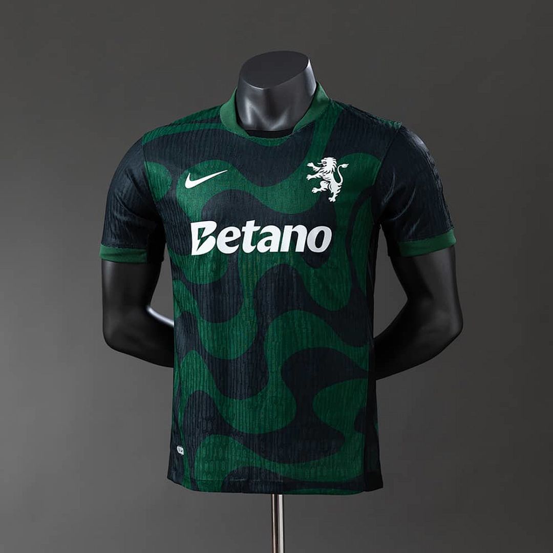 Sporting Lisbon 25_26 Player Version Alternative Jersey Black