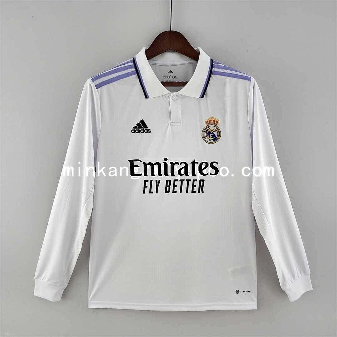 22-23 Real Madrid home long sleeve