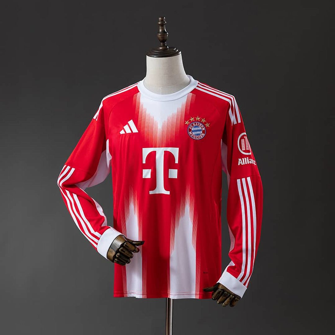 Bayern Munich 25_26 Home Long Sleeve Jersey S-4XL
