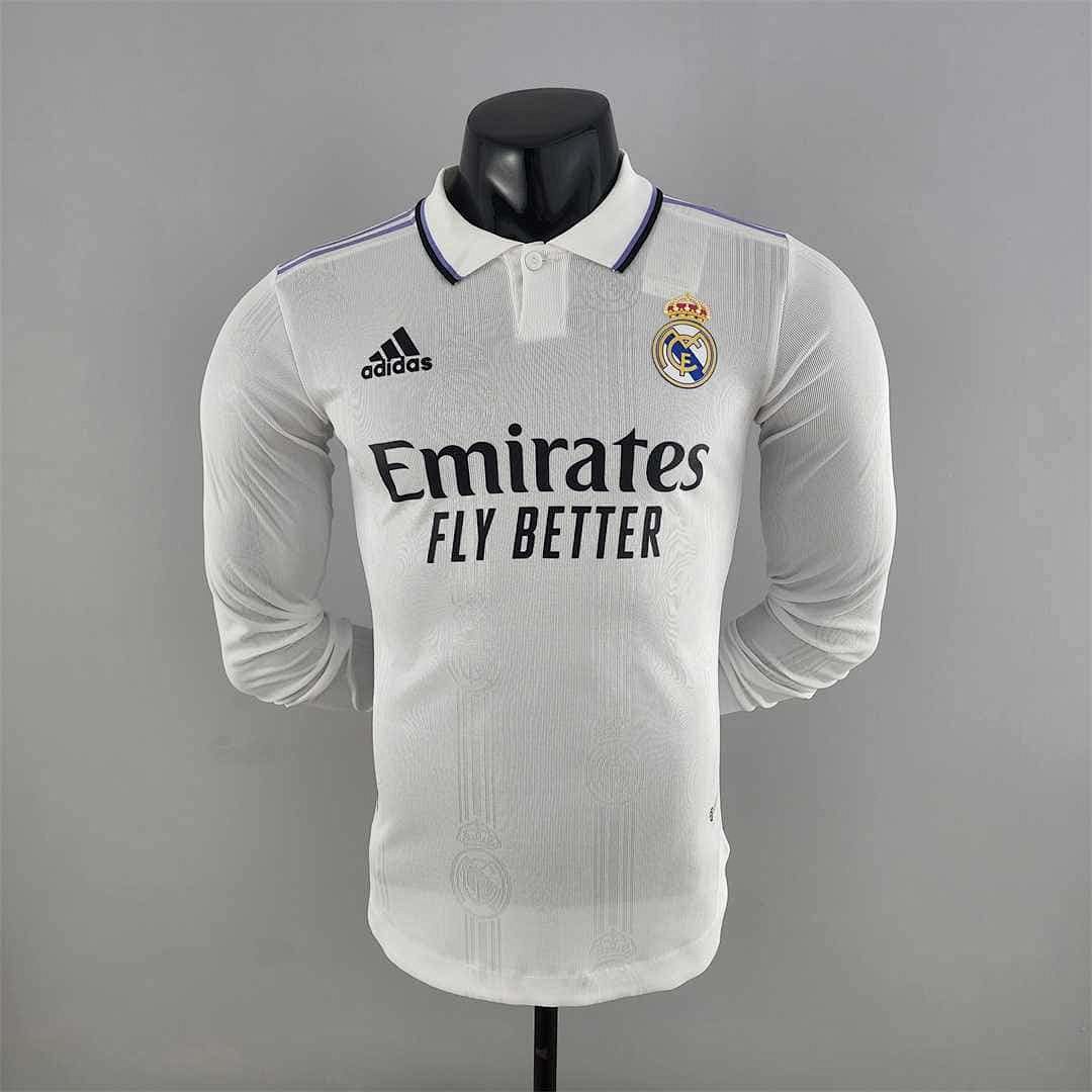 22-23 Real Madrid home long sleeve player version