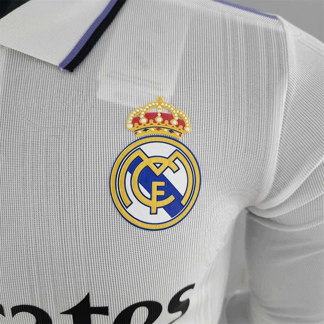 22-23 Real Madrid home long sleeve player version 3