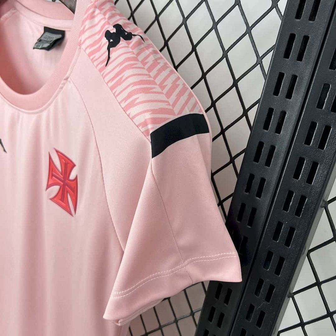 24-25 Women's Vasco Da Gama Pink Kit Cheap Football Jersey Wholesale Yupoo 4
