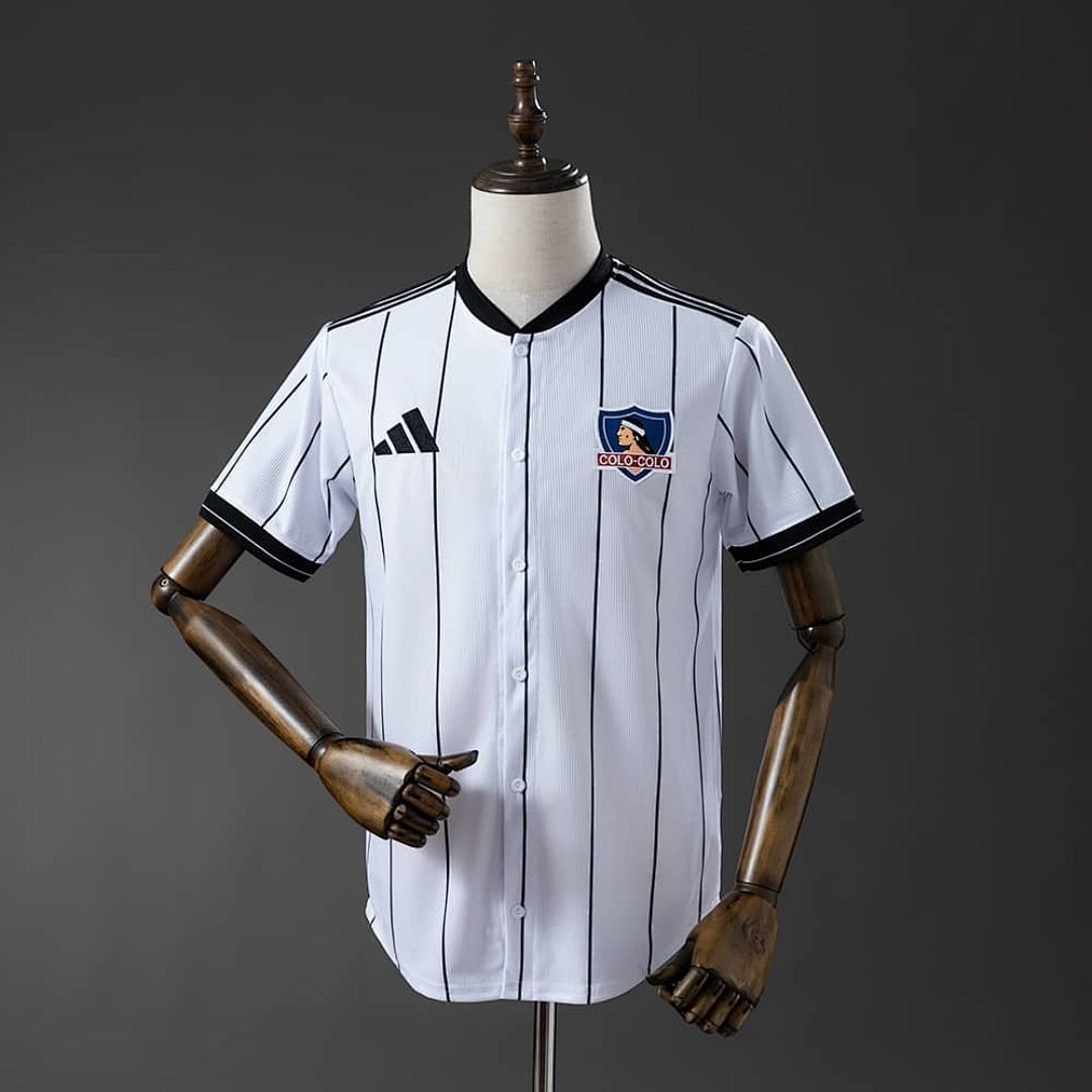 Colo Colo 25_26 US Pack Full-Button Baseball Jersey White S-4XL