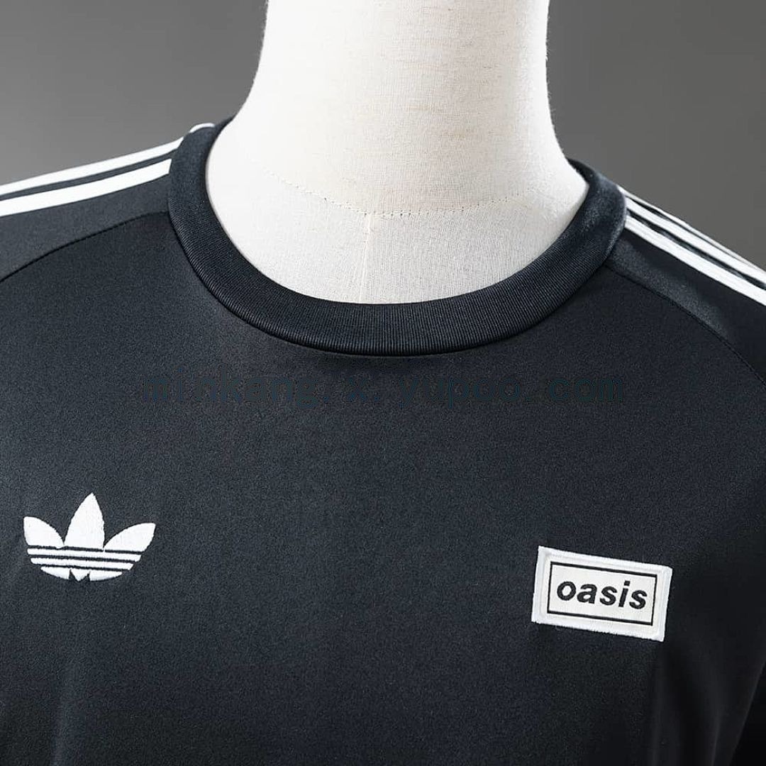 Oasis Live '25 Originals 3-Stripes Football Shirt Black S-4XL 5