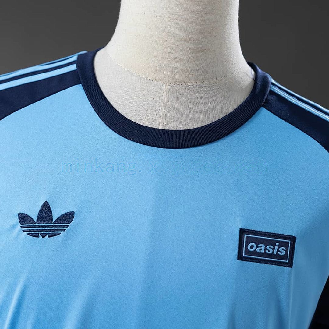 Oasis Live '25 Originals 3-Stripes Football Shirt Blue S-4XL 5