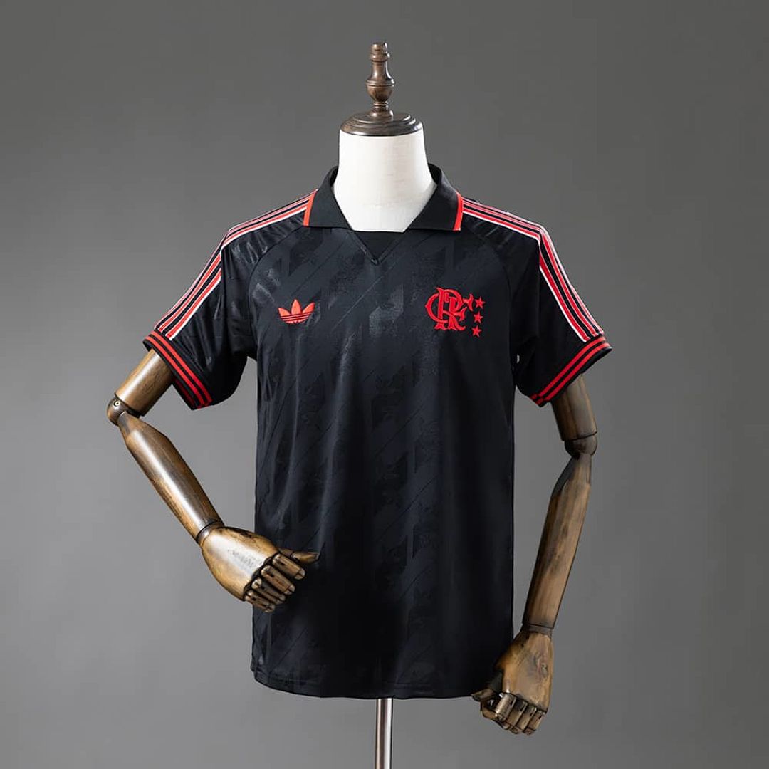 Flamengo 25_26 Lifestyler Retro - Black Jersey S-4XL