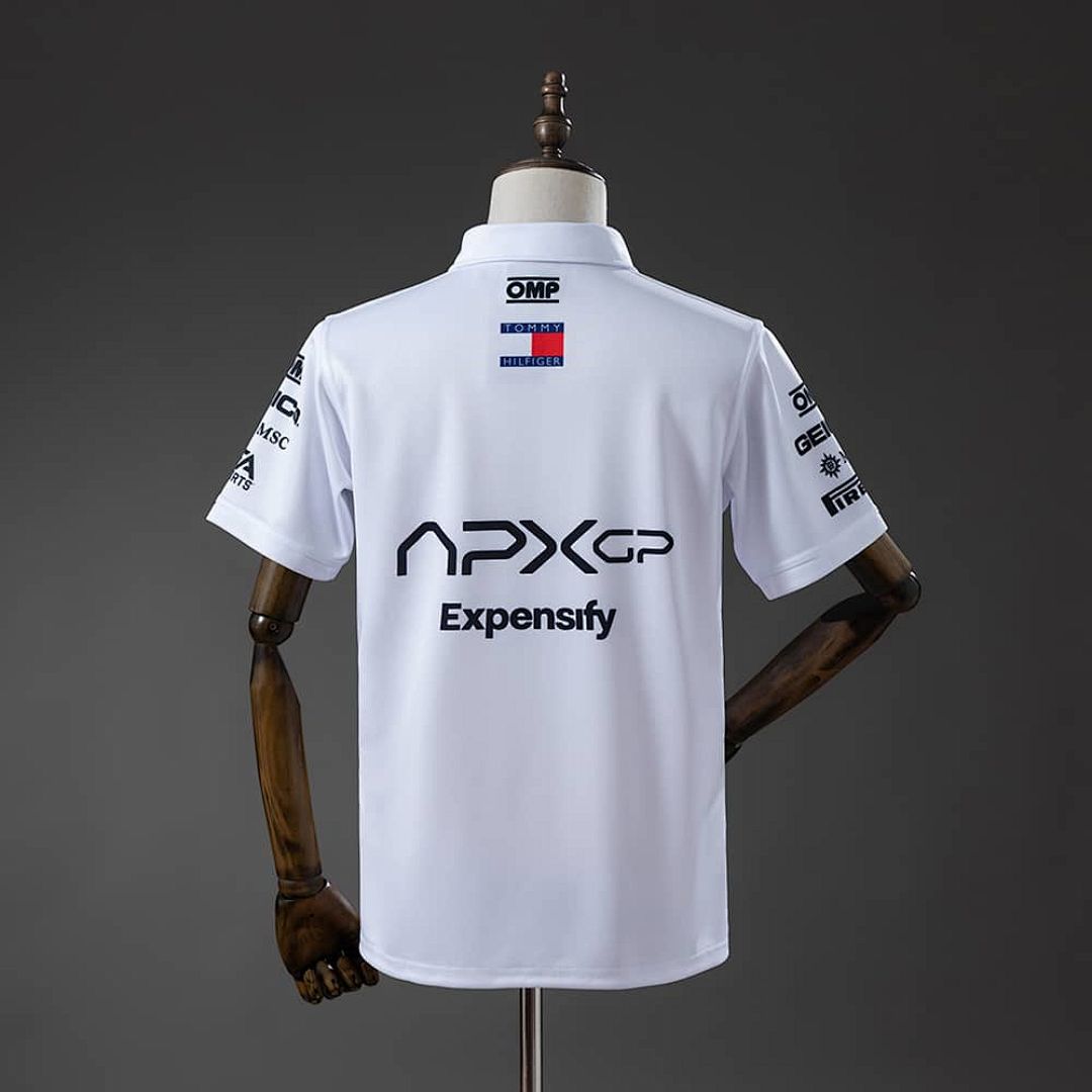 2025 F1 Mercedes-Benz APXGP Movie Edition POLO White S-5XL 2