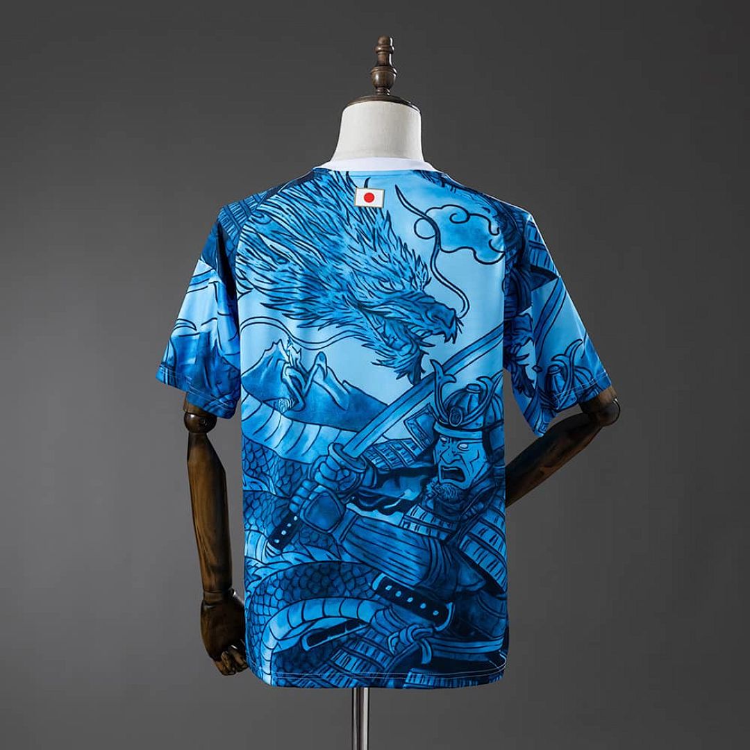 Japan 25_26 Samurai and Blue Dragon Pattern Jersey S-XXL 2