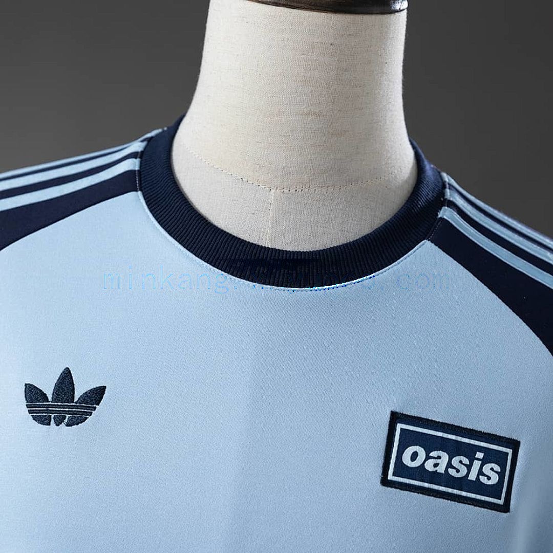 Oasis Tour Three-Striped Long-Sleeve T-Shirt - Sky Blue S-XXL 6
