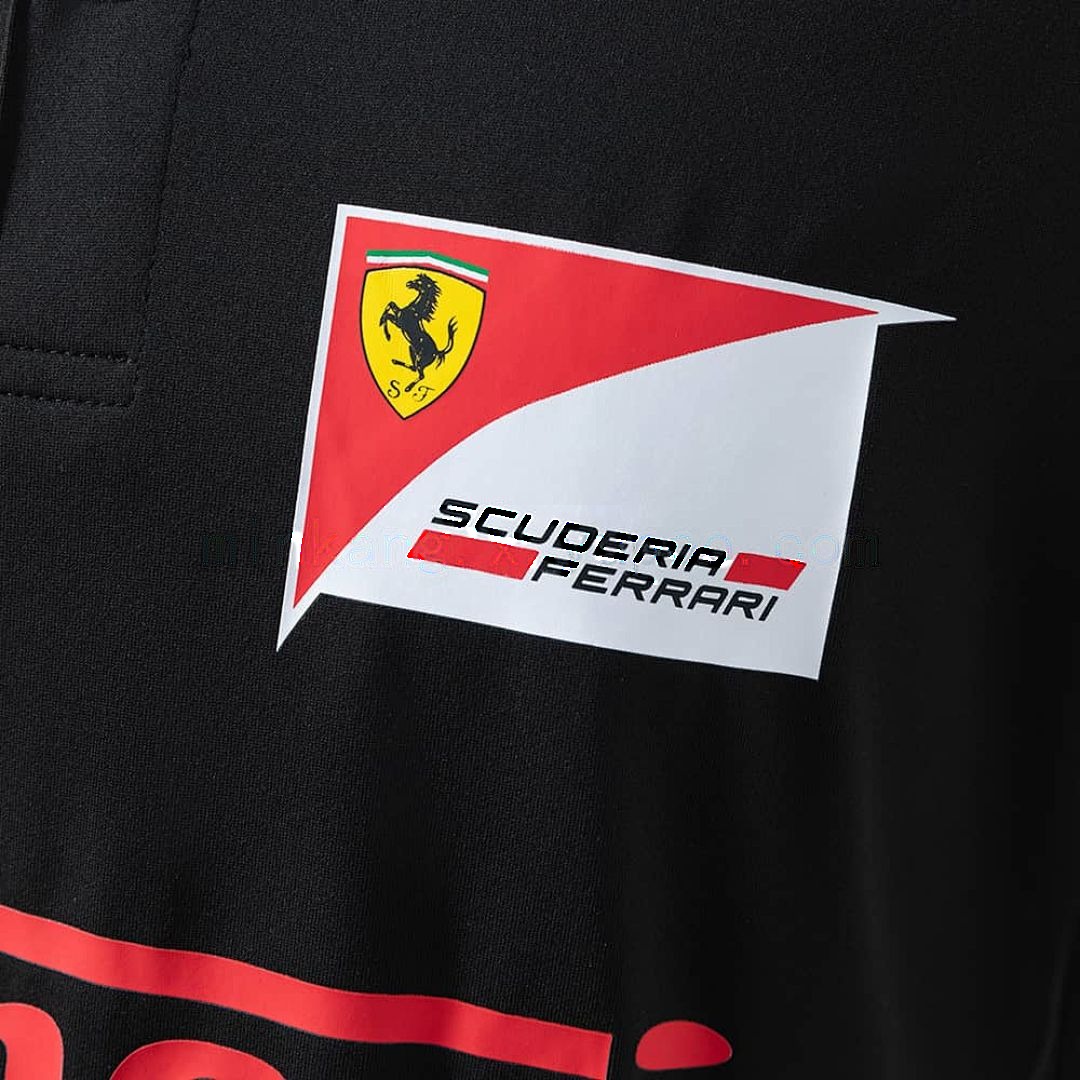 Scuderia Ferrari F1 2025 Black Polo S-3XL 6