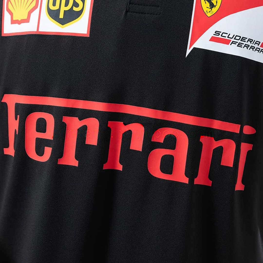 Scuderia Ferrari F1 2025 Black Polo S-3XL 7