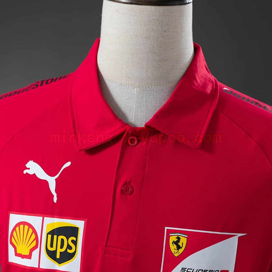 Scuderia Ferrari F1 2025 Red Polo S-3XL 8