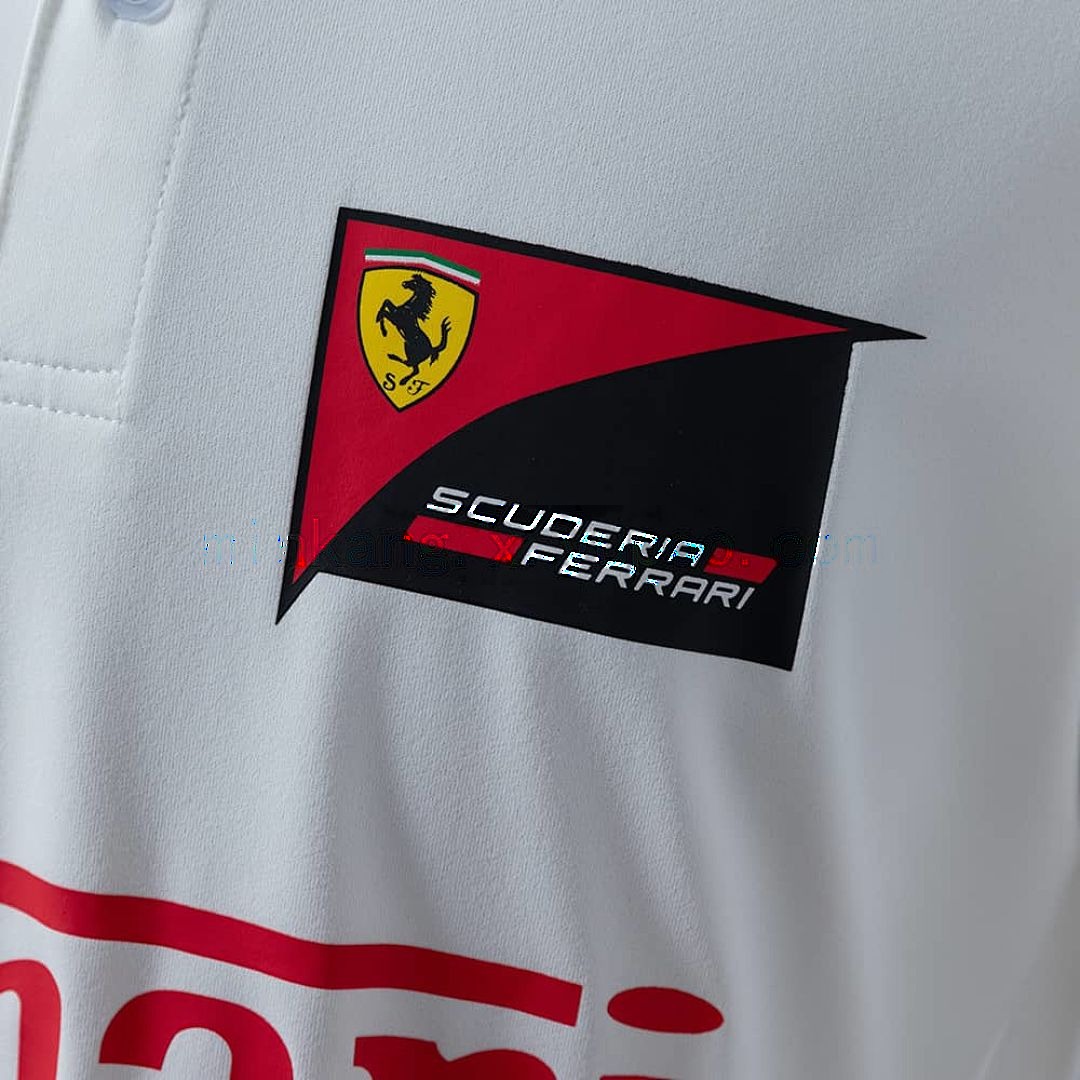 Scuderia Ferrari F1 2025 White Polo S-3XL 6