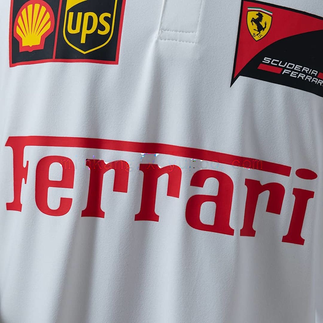 Scuderia Ferrari F1 2025 White Polo S-3XL 7