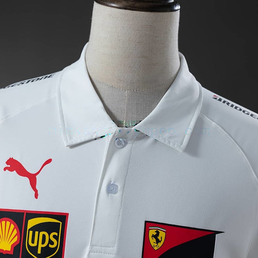 Scuderia Ferrari F1 2025 White Polo S-3XL 8