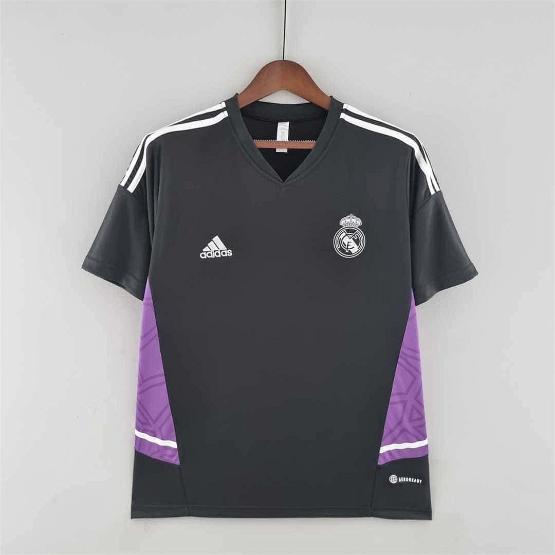 22-23 Real Madrid training suit blackpurple border
