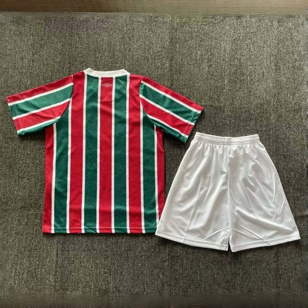 24-25 Fluminense Home Kid Kits Youth Apparels 2