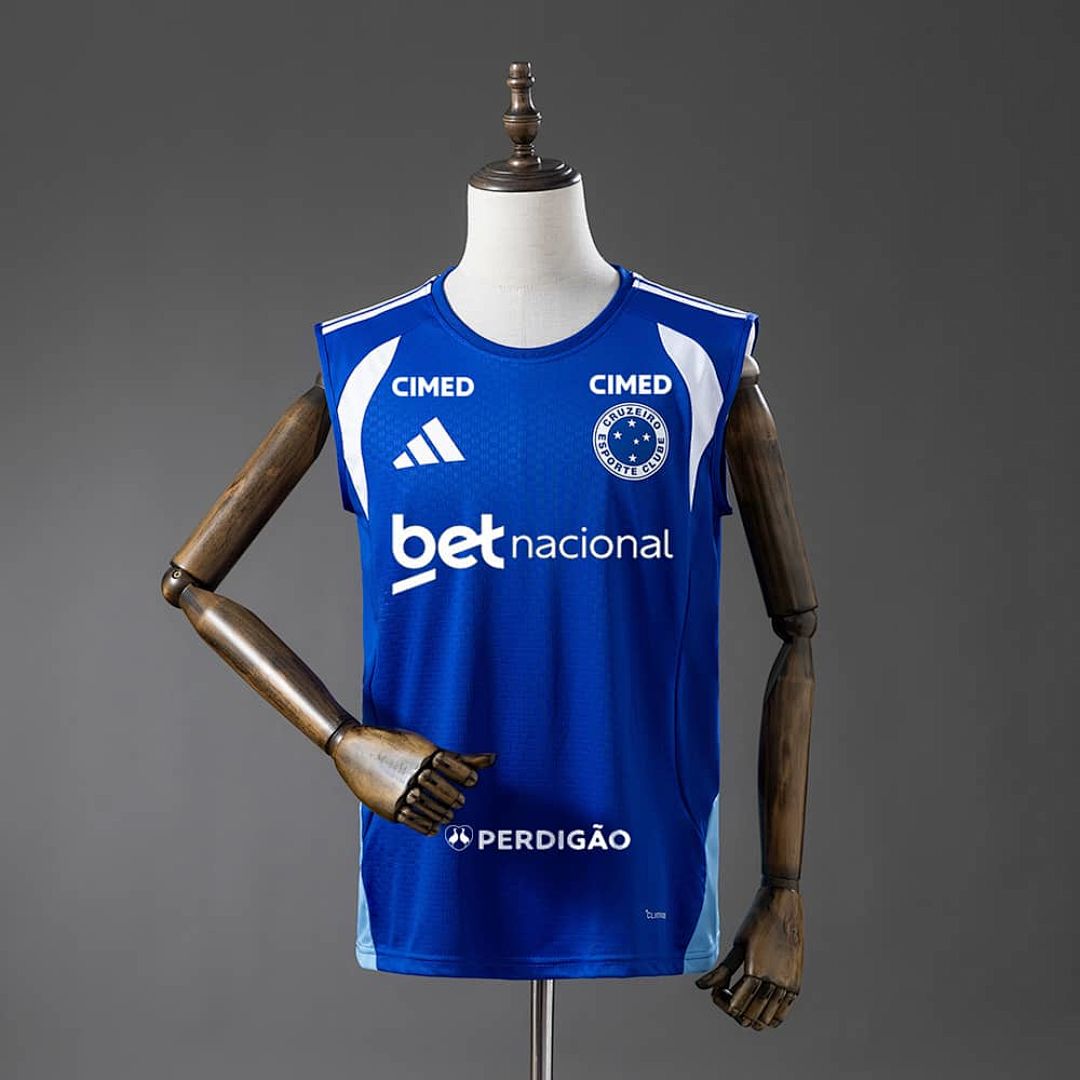 Cruzeiro 26_27 All sponsors Training - Blue Vest Jersey S-4XL