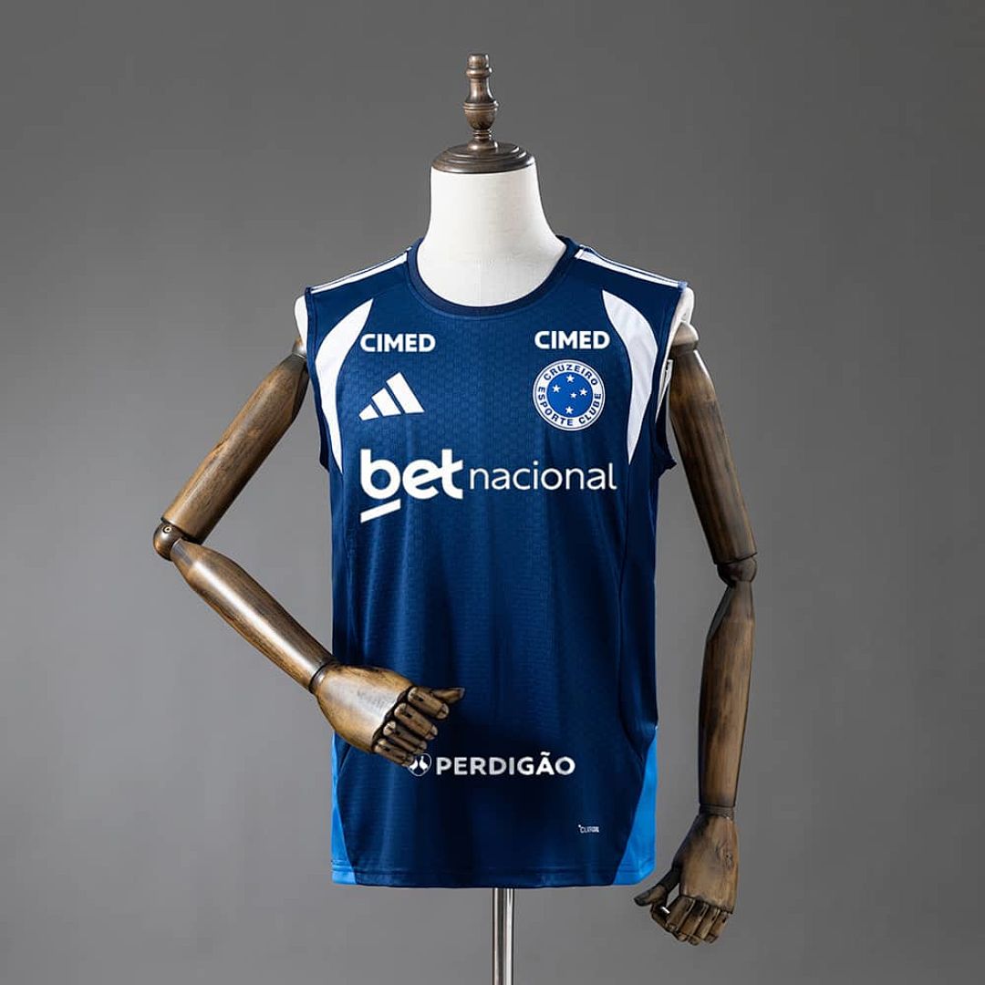 Cruzeiro 26_27 All sponsors Training - Dark Blue Vest Jersey S-4XL