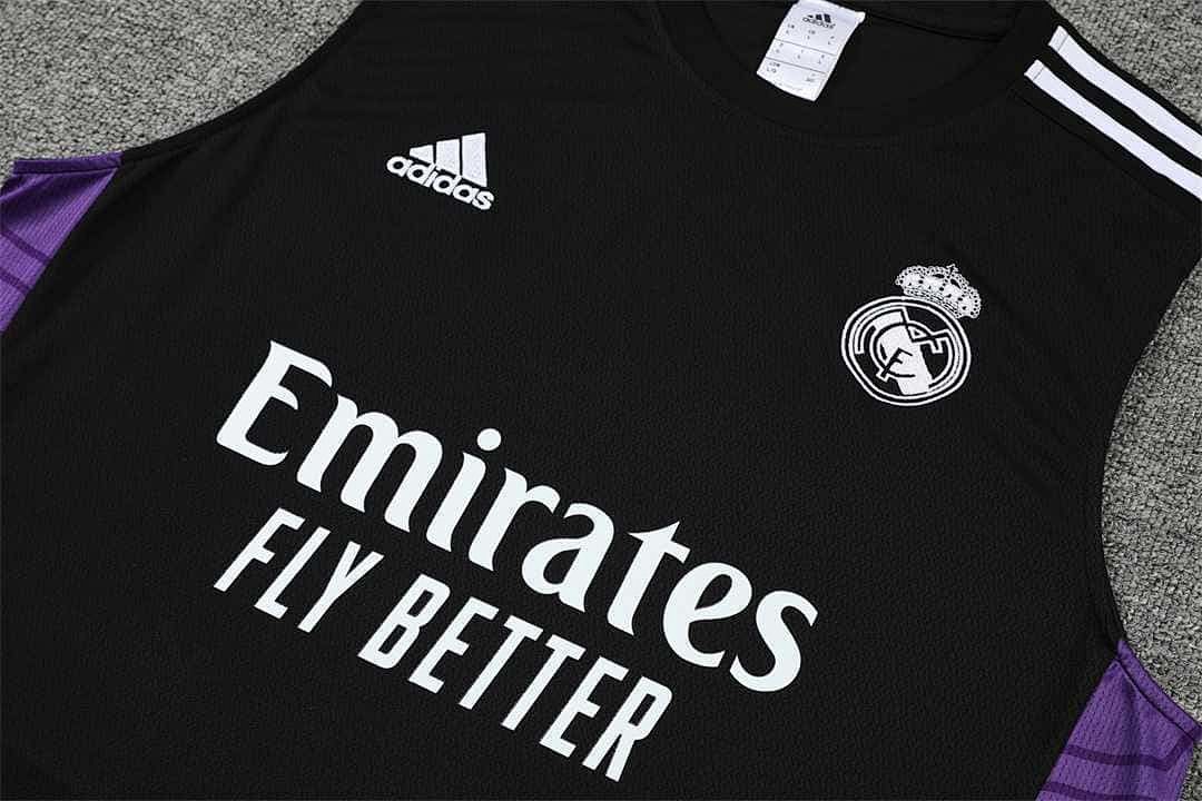 22-23 Real Madrid training suit kit Black 12