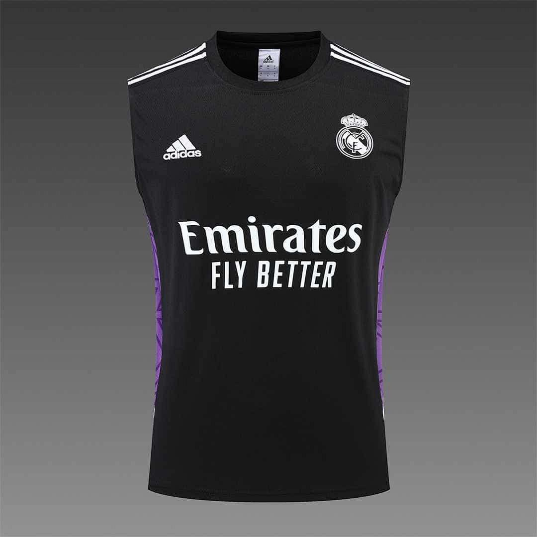 22-23 Real Madrid training suit kit Black 2