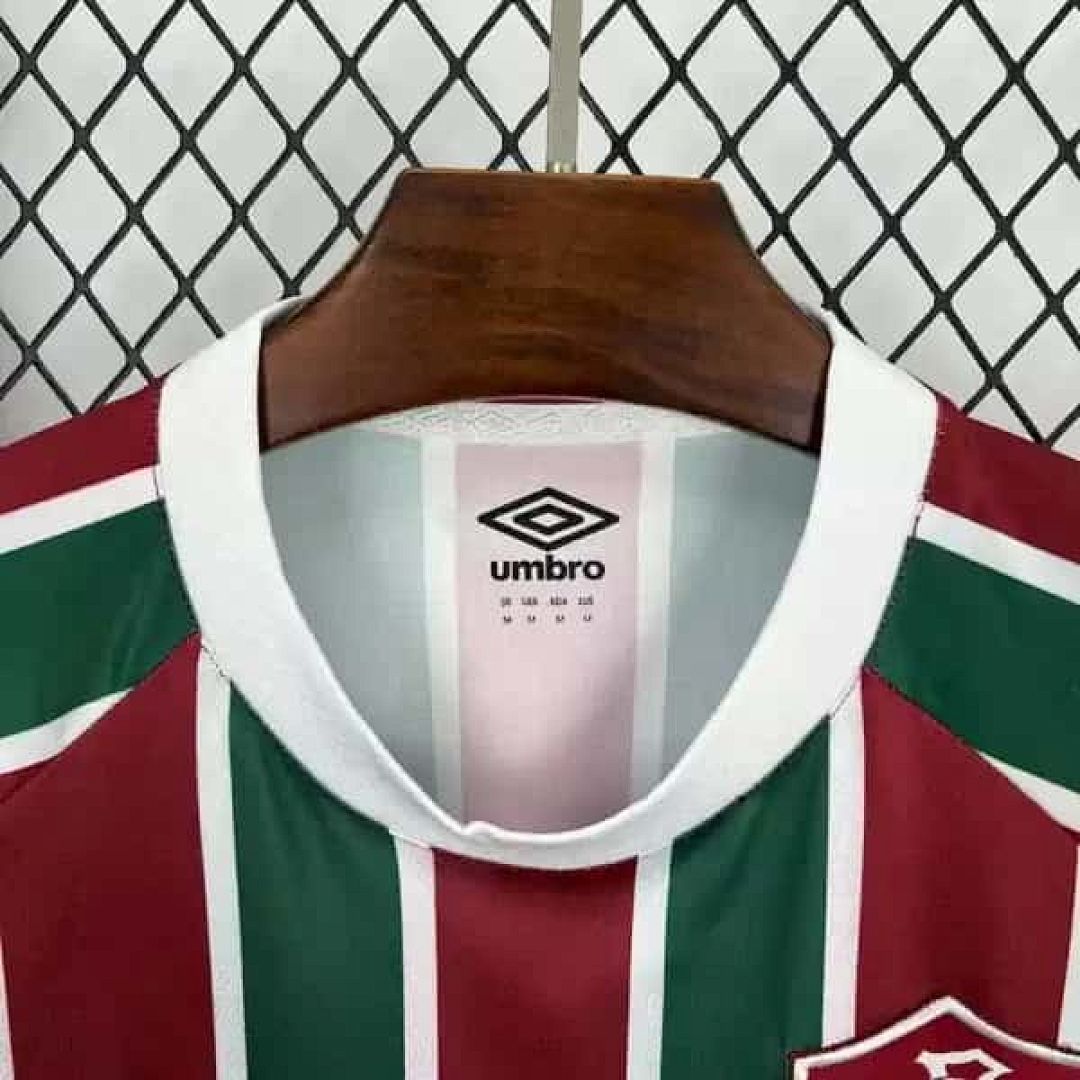 25-26 Fluminense local kit S-3XL manga larga fútbol camiseta 2