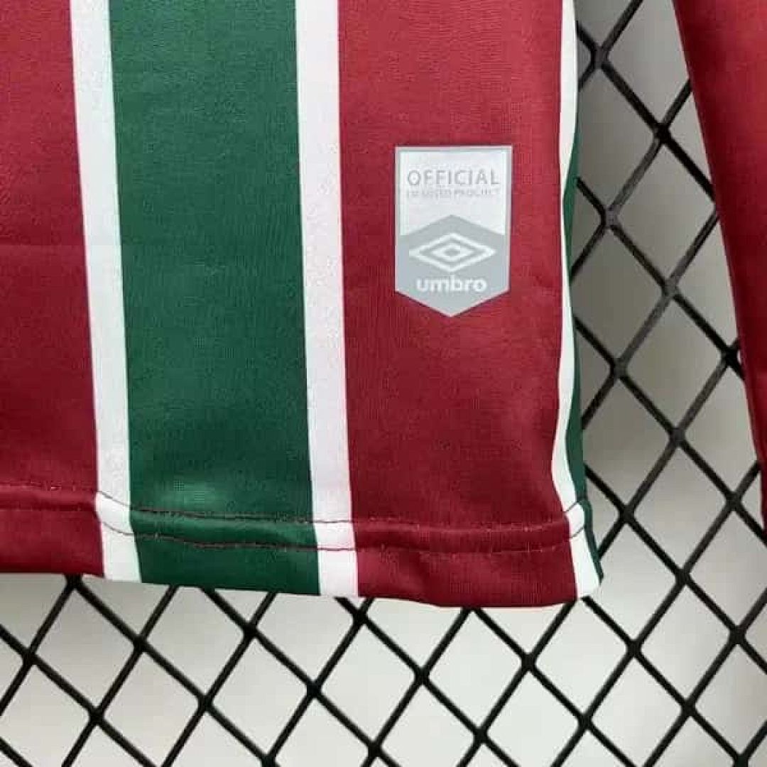 25-26 Fluminense local kit S-3XL manga larga fútbol camiseta 7