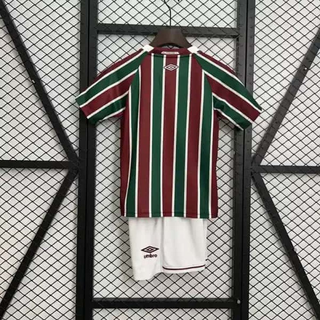 25-26 Fluminense Home Kid Kits Youth Apparels 4
