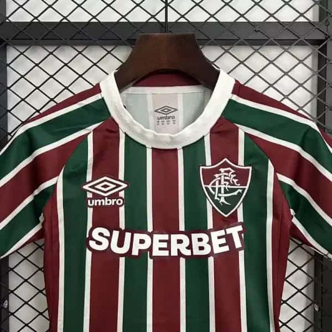 25-26 Fluminense Home Kid Kits Youth Apparels 6