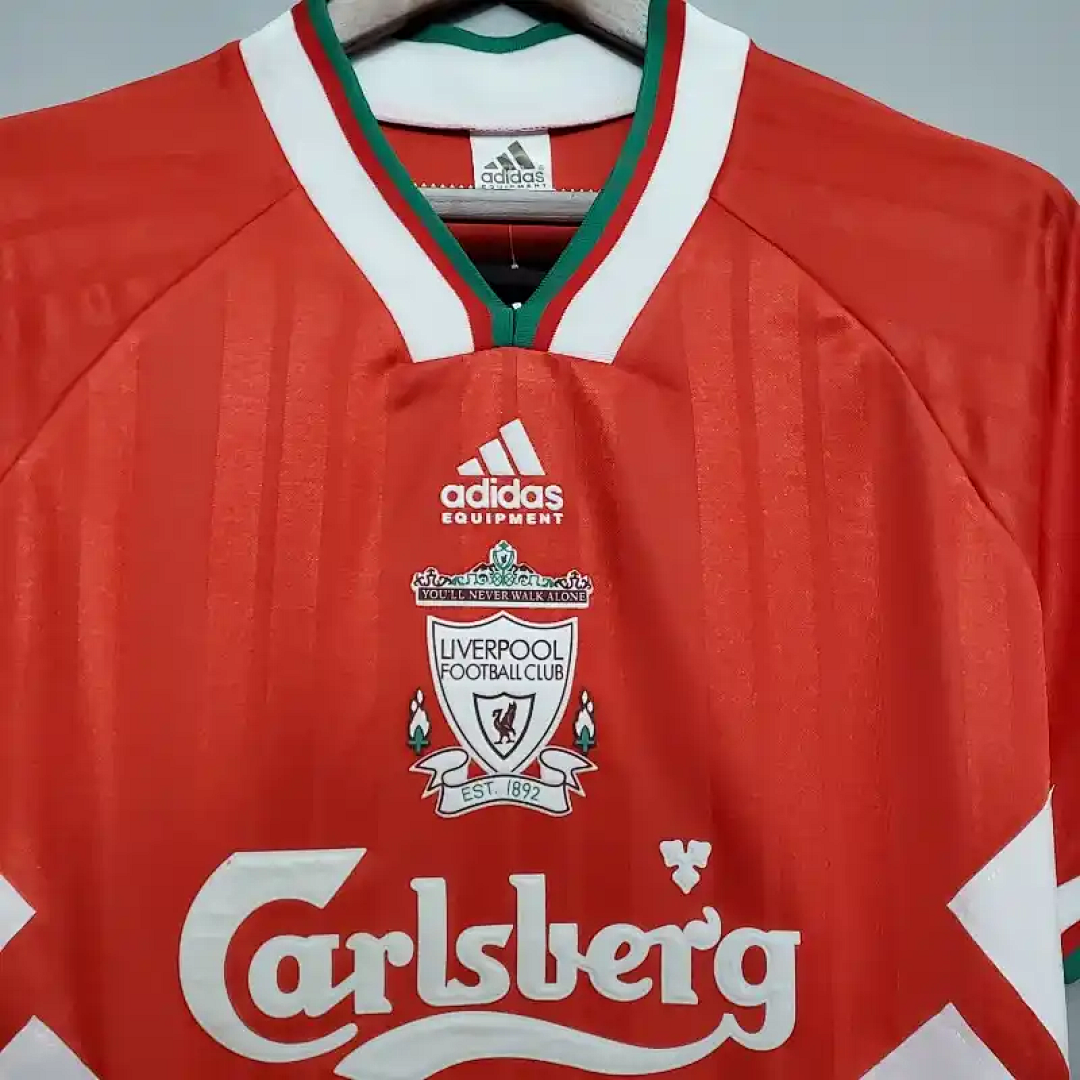 93-95 Retro Liverpool Soccer Jersey Home 8