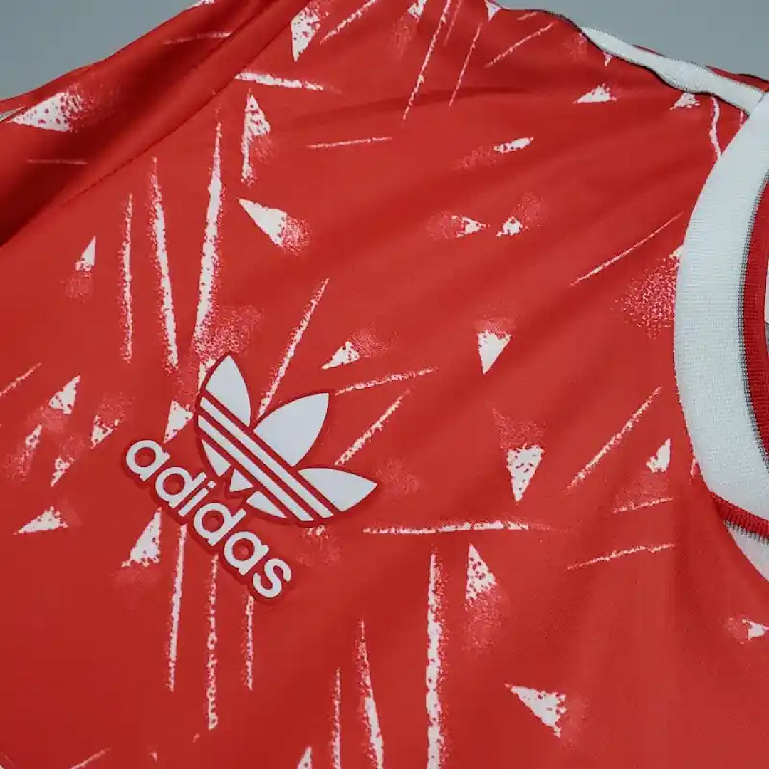 89-91 rétro Liverpool football maillot domicile 12