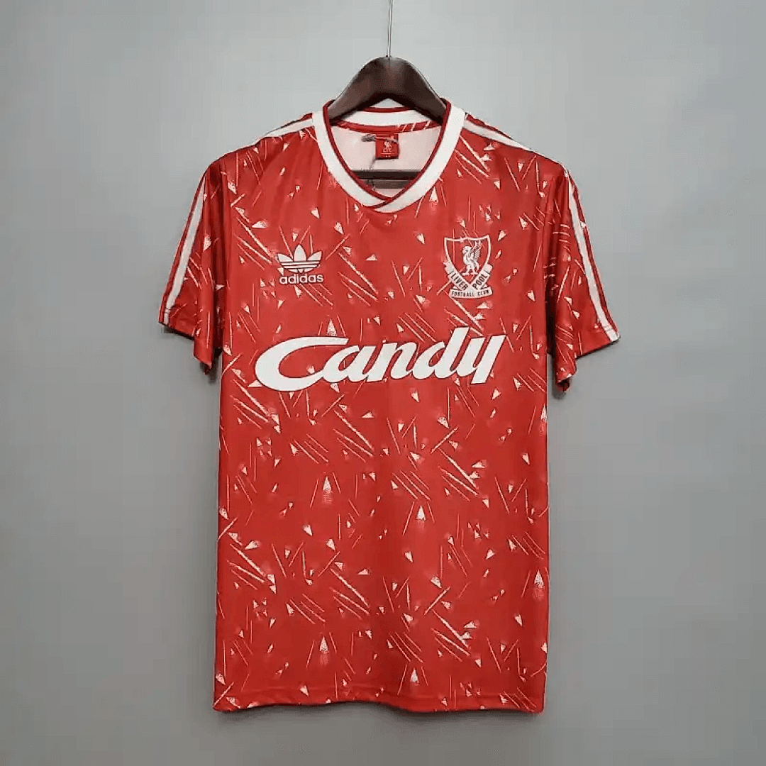 89-91 rétro Liverpool football maillot domicile 16