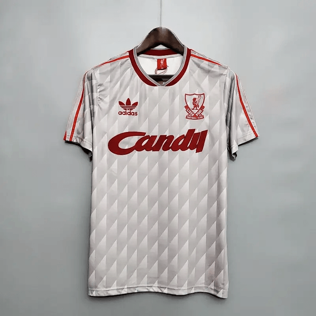 89-91 Retro Liverpool Soccer Jersey Away 16