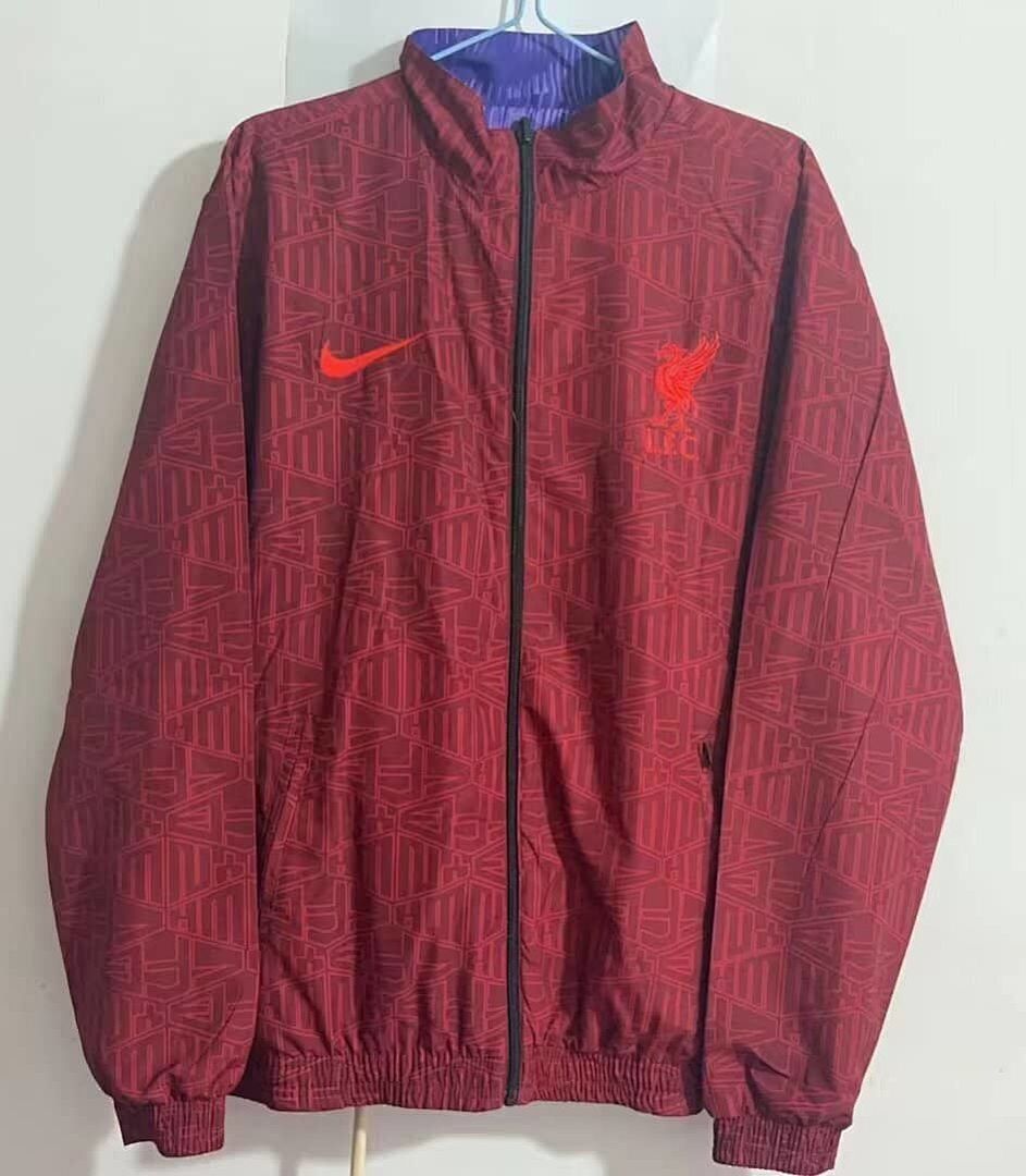 23-24 Liverpool Reversible Windbreaker Red&amp;Purple Double-Sides Jacket Best Jerseys Yupoo 5