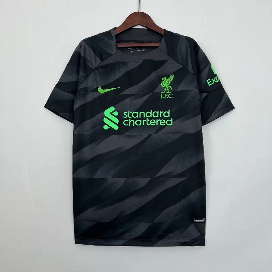 23-24 Liverpool Goalkeeper Soccer Jersey Black