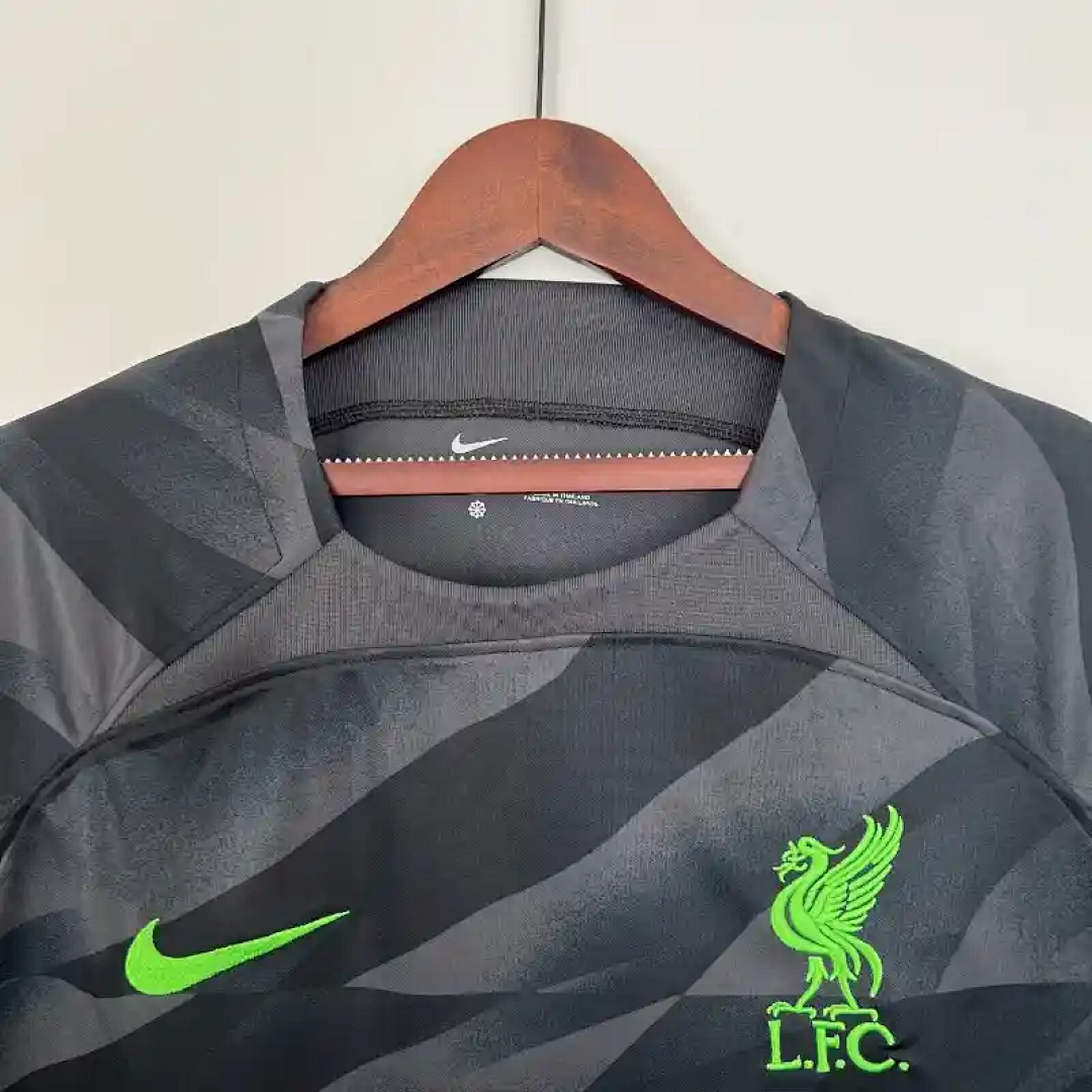 23-24 Liverpool Goalkeeper Soccer Jersey Black 6