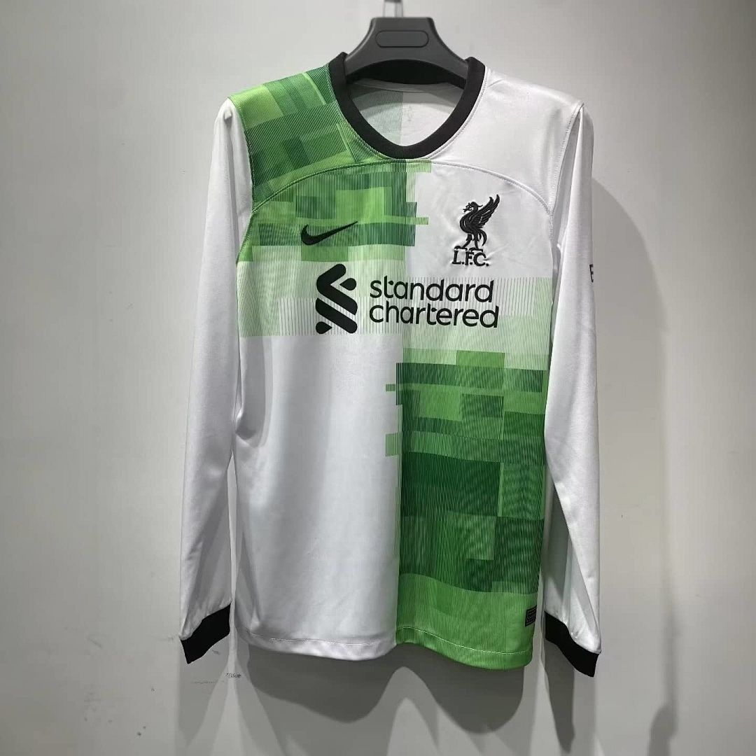 23-24 Liverpool Away Kit Long Sleeve Shirt Cheap Jerseys Yupoo