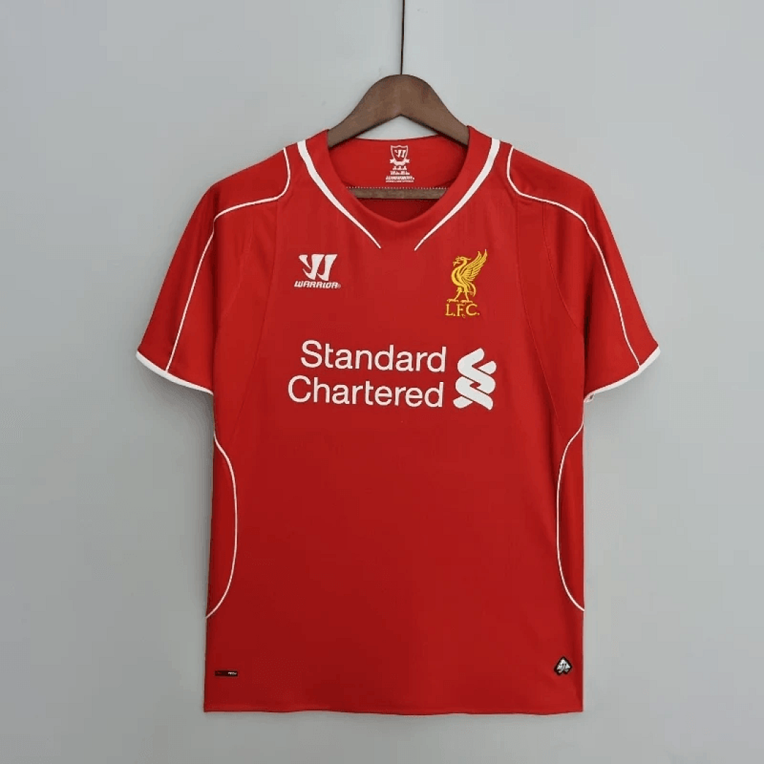 14-15 rétro Liverpool football maillot domicile 18