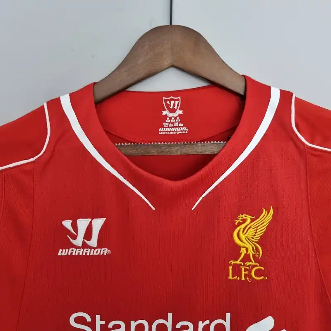 14-15 rétro Liverpool football maillot domicile 4