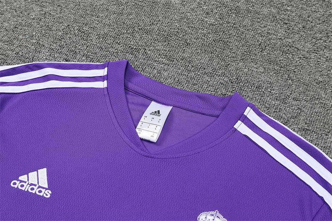 22-23 Real Madrid Training Suit Short Sleeve Kit Purple 11