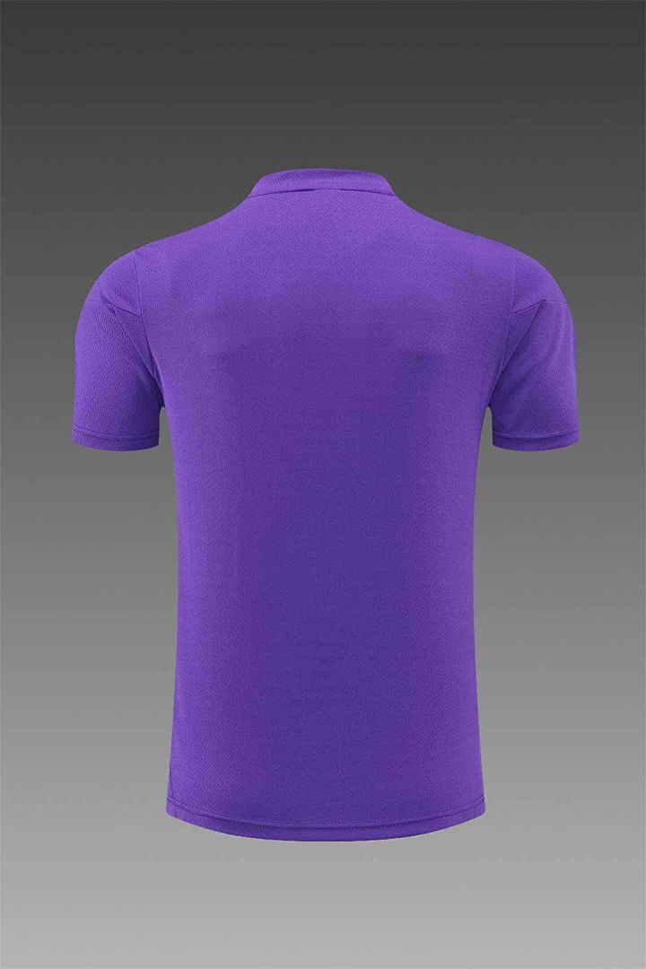 22-23 Real Madrid Training Suit Short Sleeve Kit Purple 4